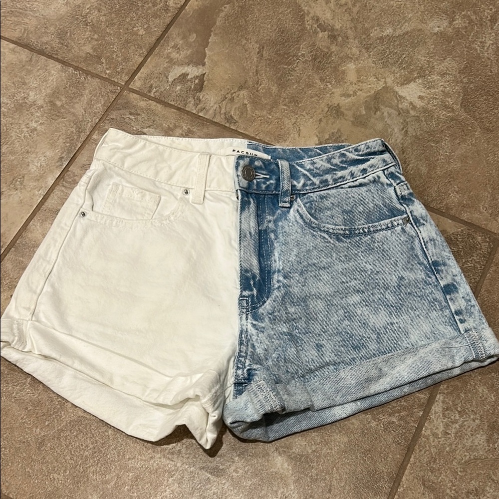 pacsun two tone shorts